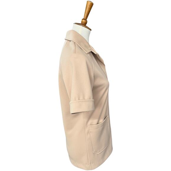 NWT 60s 70s Vintage Cricket Lane Short Sleeve Button Retro Preppy Shirt Size M - Picture 4 of 6